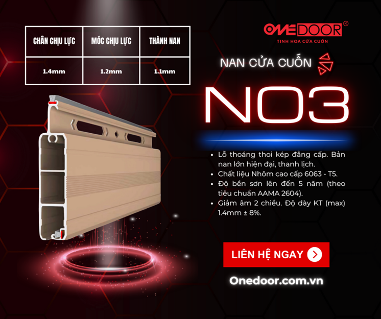 Nan cửa cuốn N03