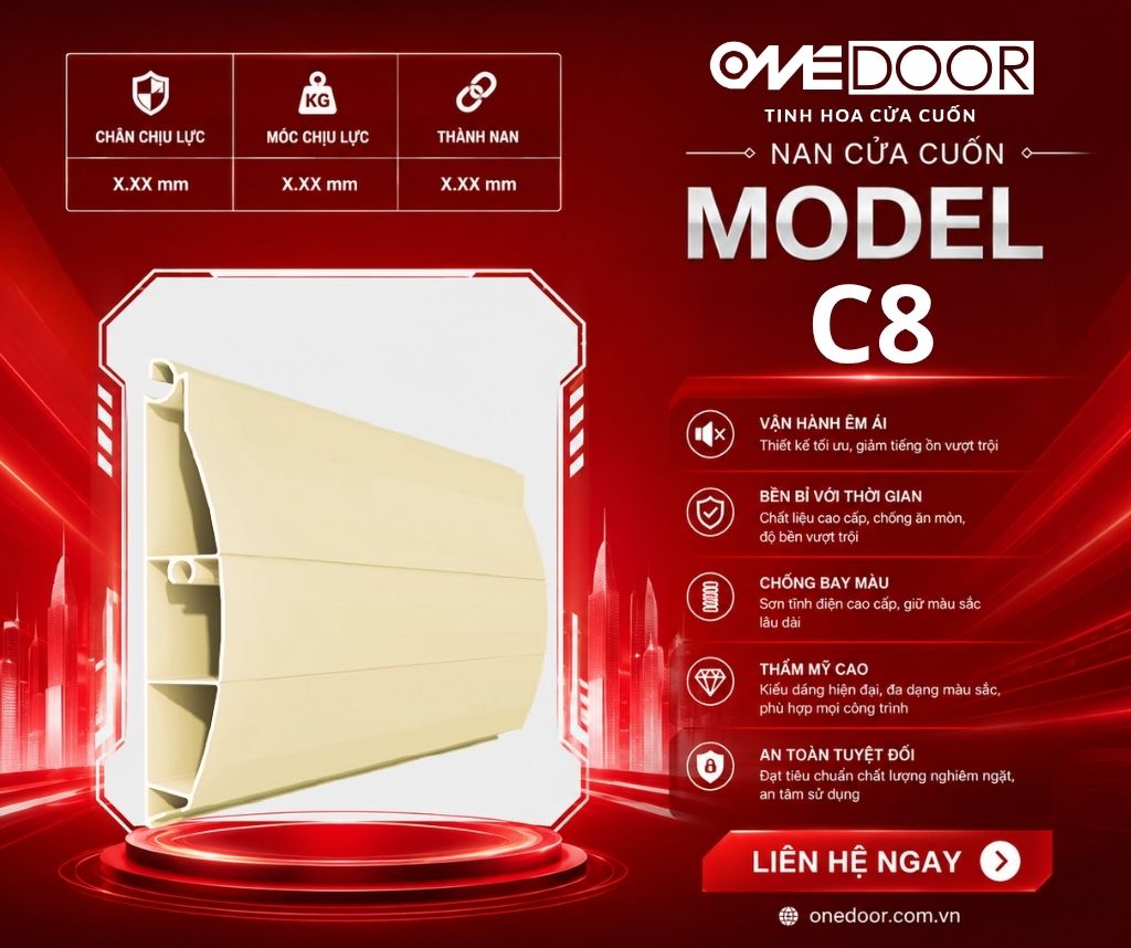 Cửa Cuốn Nhôm Onedoor C8