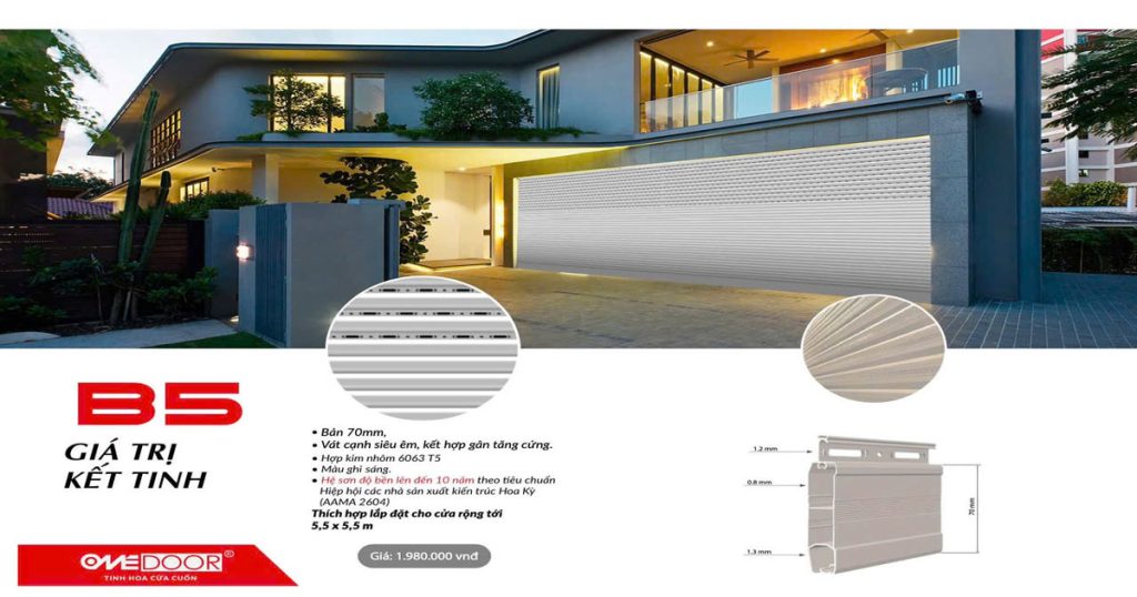 Bộ cửa cuốn giá bao nhiêu? gồm những gì?