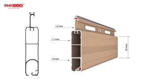 Cấu tạo cửa cuốn Đức gồm nan cửa motor ray trục và bộ điều khiển