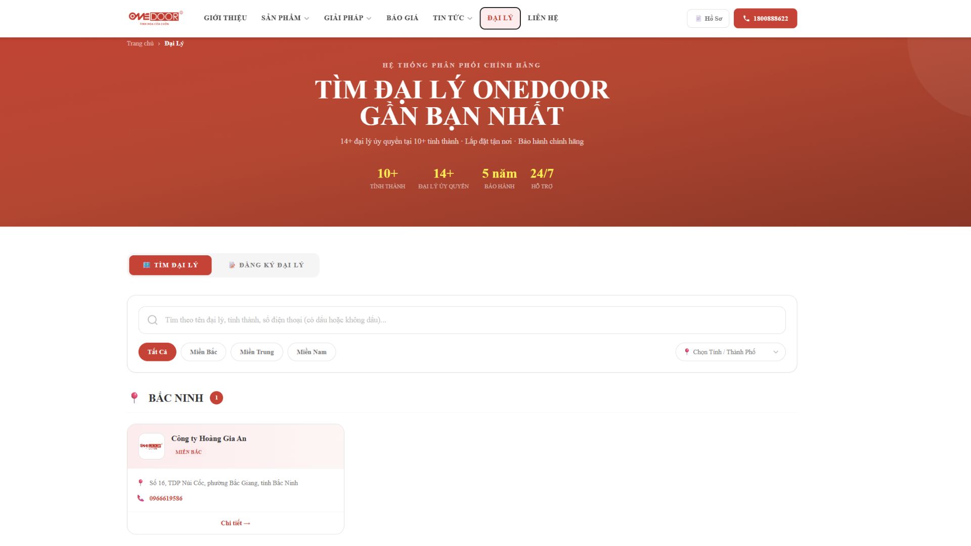 Đại Lý Cửa Cuốn ONEDOOR Chính Hãng Gần Bạn 2026